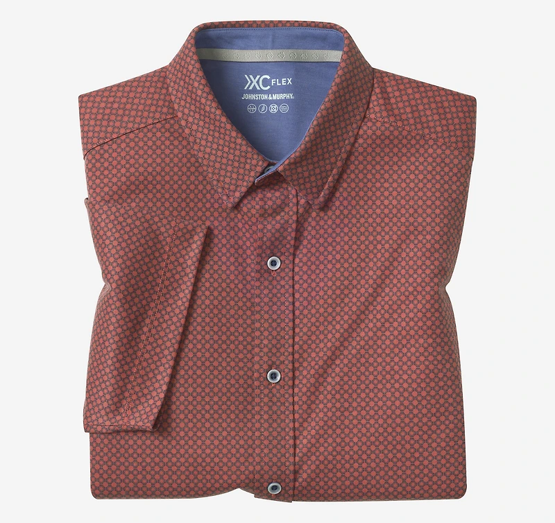 XC Flex® Short-Sleeve Print Knit Shirt