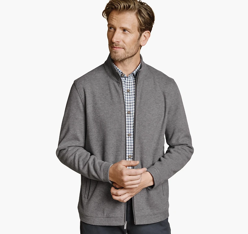 Ribbed Full-Zip