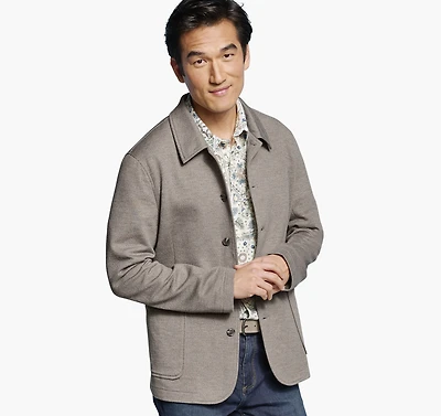 XC Flex® Knit Full-Button Blazer