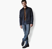 Textured Solid Full Zip
