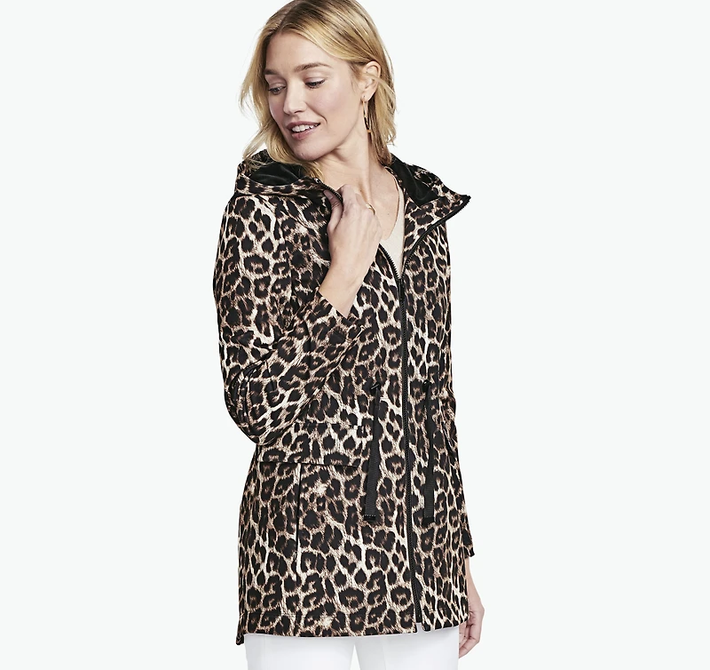 Animal-Print Soft Shell Jacket