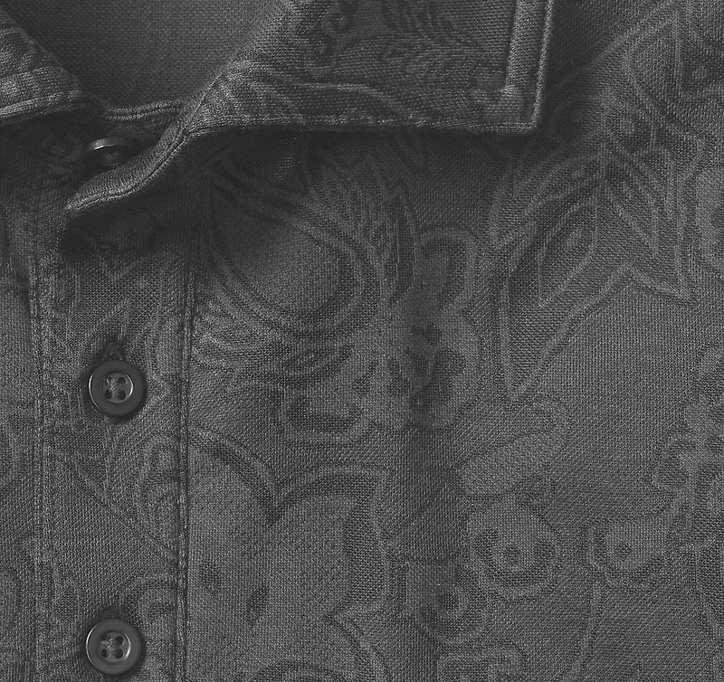 Evans Jacquard Polo