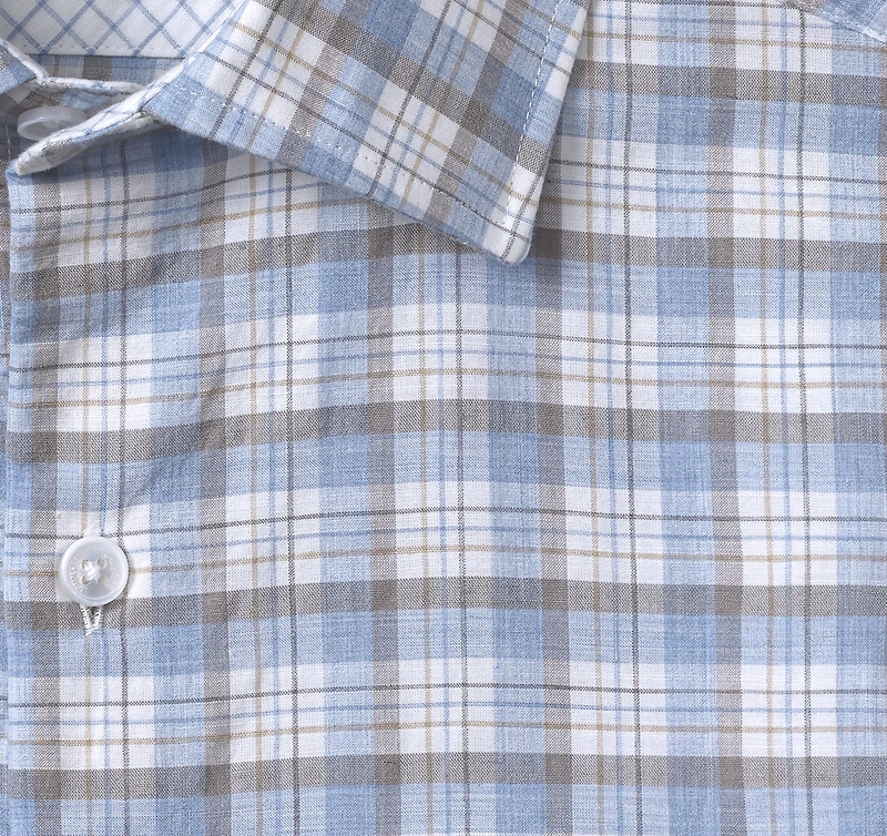 Linen-Blend Dress Shirt