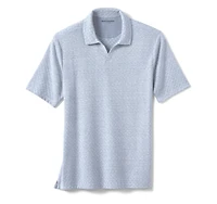 Basketweave V-Neck Polo