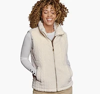 Cable Faux-Fur Vest