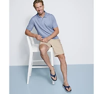 Textured Print Polo