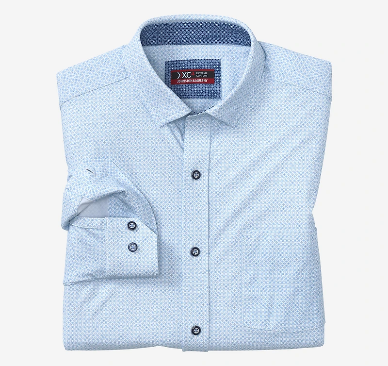 XC4® Motion Long-Sleeve Print Knit Shirt