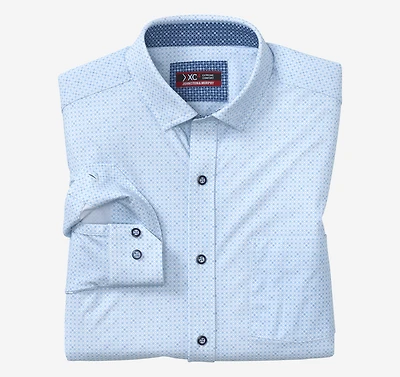 XC4® Motion Long-Sleeve Print Knit Shirt