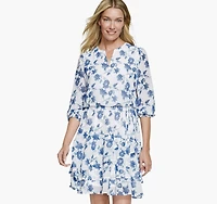 Printed Tiered Dress
