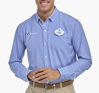 Men's Long Sleeve Button Front Gingham Woven Shirt