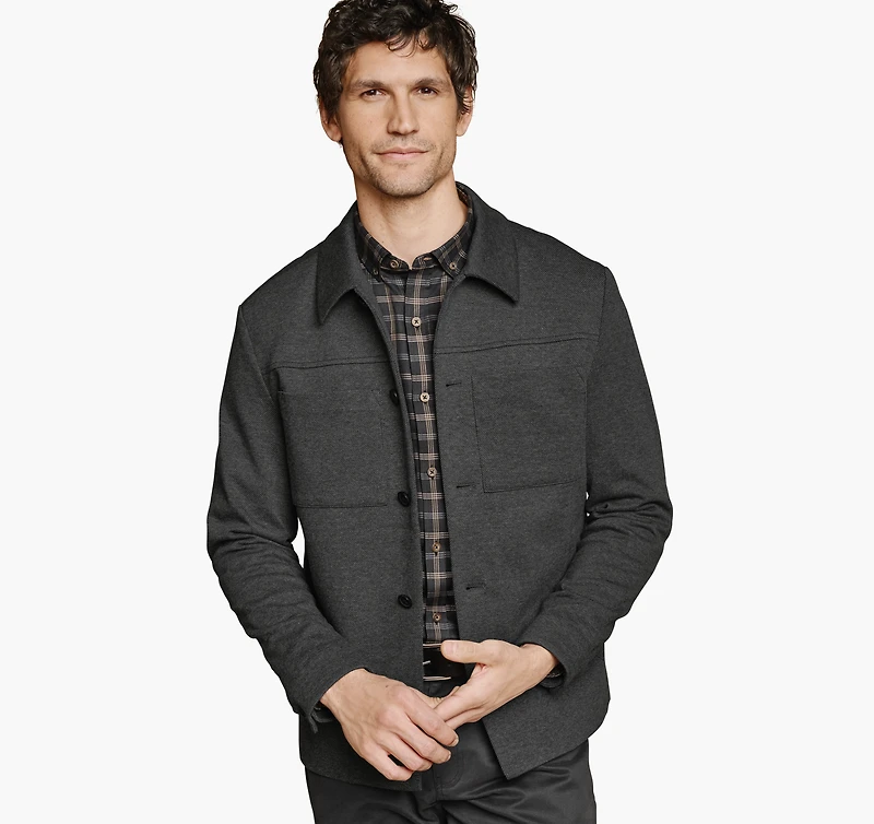 Patterned Shirt Jacket