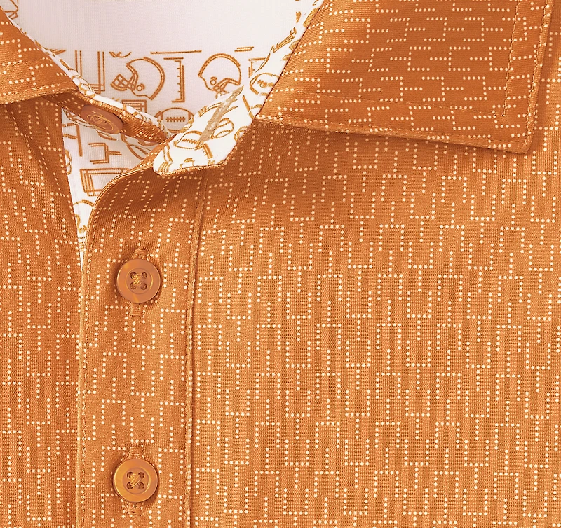 Game Day XC4® Goal Post Print Polo