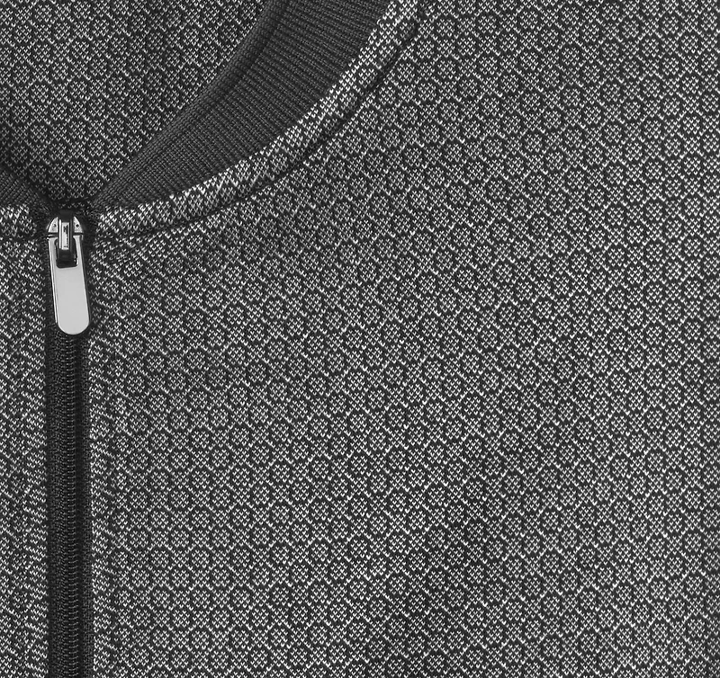 Jacquard Zip Polo