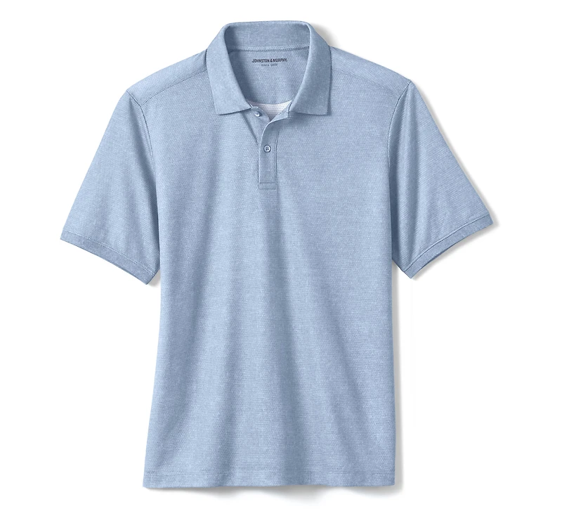 Textured Print Polo