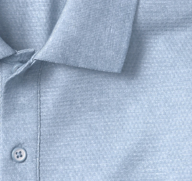 Textured Print Polo