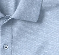 Textured Print Polo