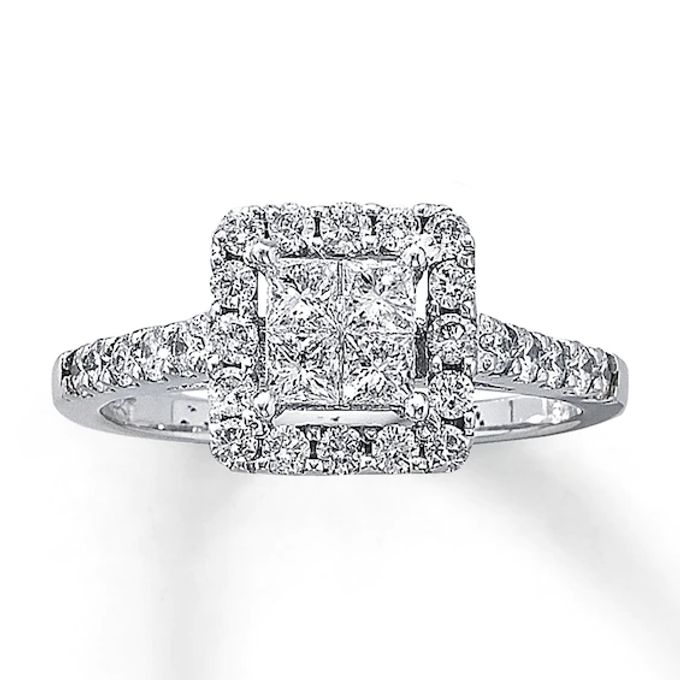 Kay Diamond Engagement Ring 1 ct tw Diamonds 14K White Gold