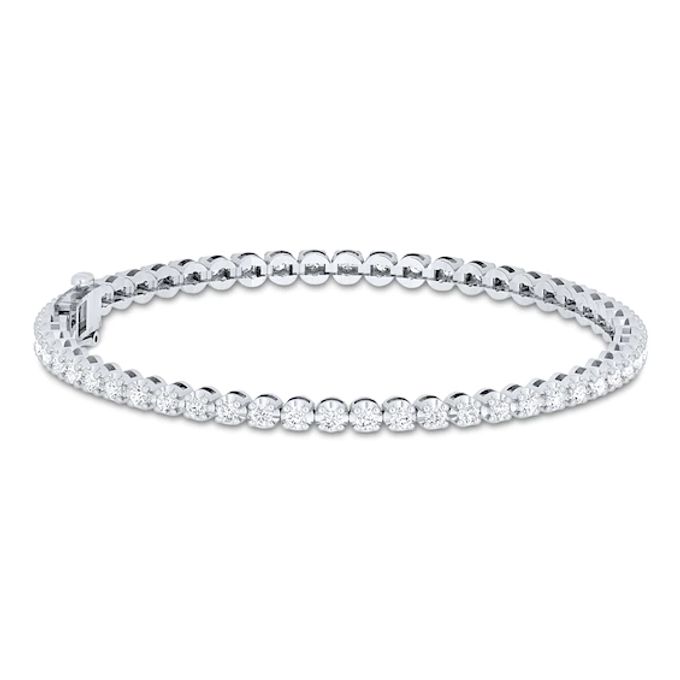 Diamond Tennis Bracelet 2 ct tw Round-Cut 10K White Gold 7"