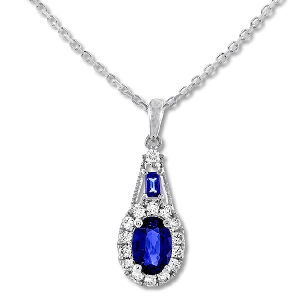 SYDNEY EVAN Large Plumeria 14-karat gold diamond and sapphire necklace |  NET-A-PORTER