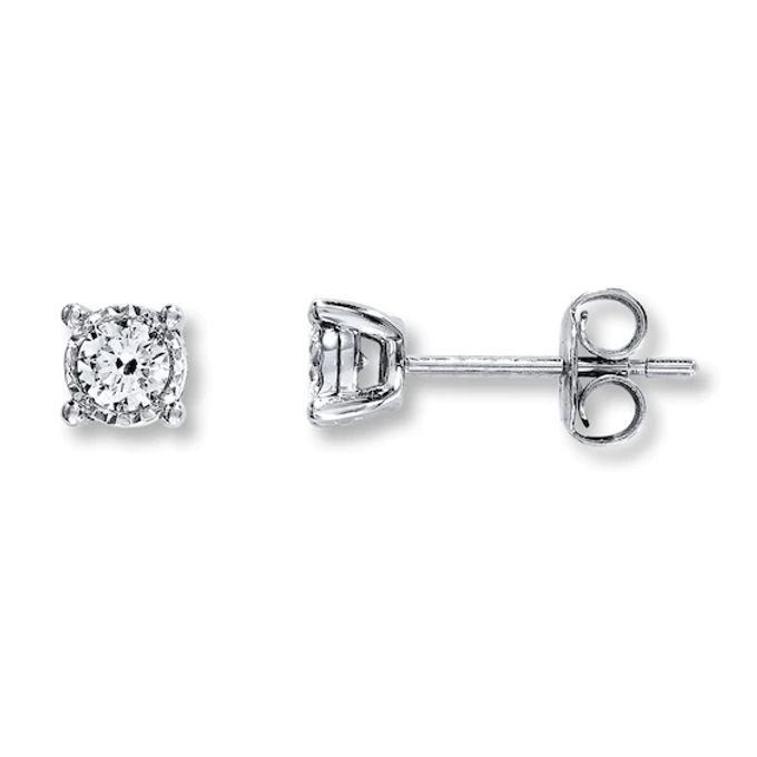 Kay Radiant Reflections 1/3 ct tw Diamonds Sterling Silver Earrings
