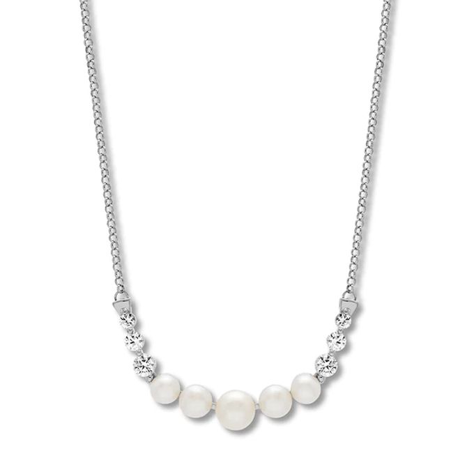 Kay Cultured Freshwater Pearl Necklace Sterling Silver