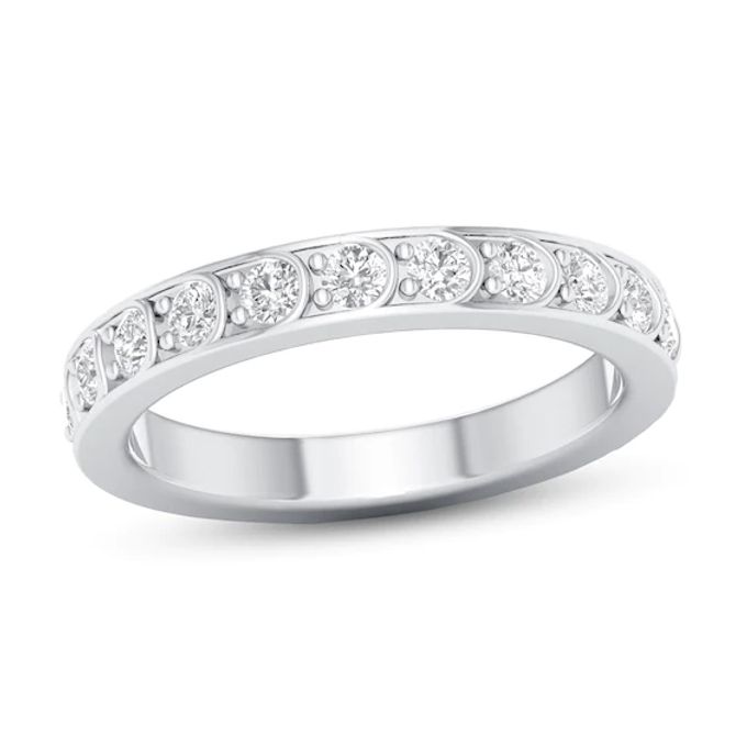 Diamond Anniversary Ring 1/2 ct tw 14K White Gold