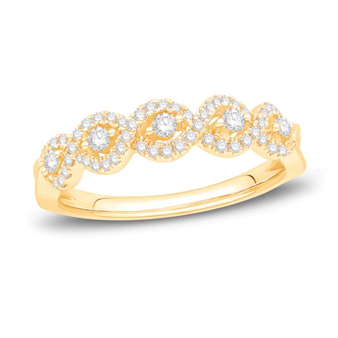 Diamond Anniversary Band 1/3 ct tw Round-cut 14K Gold