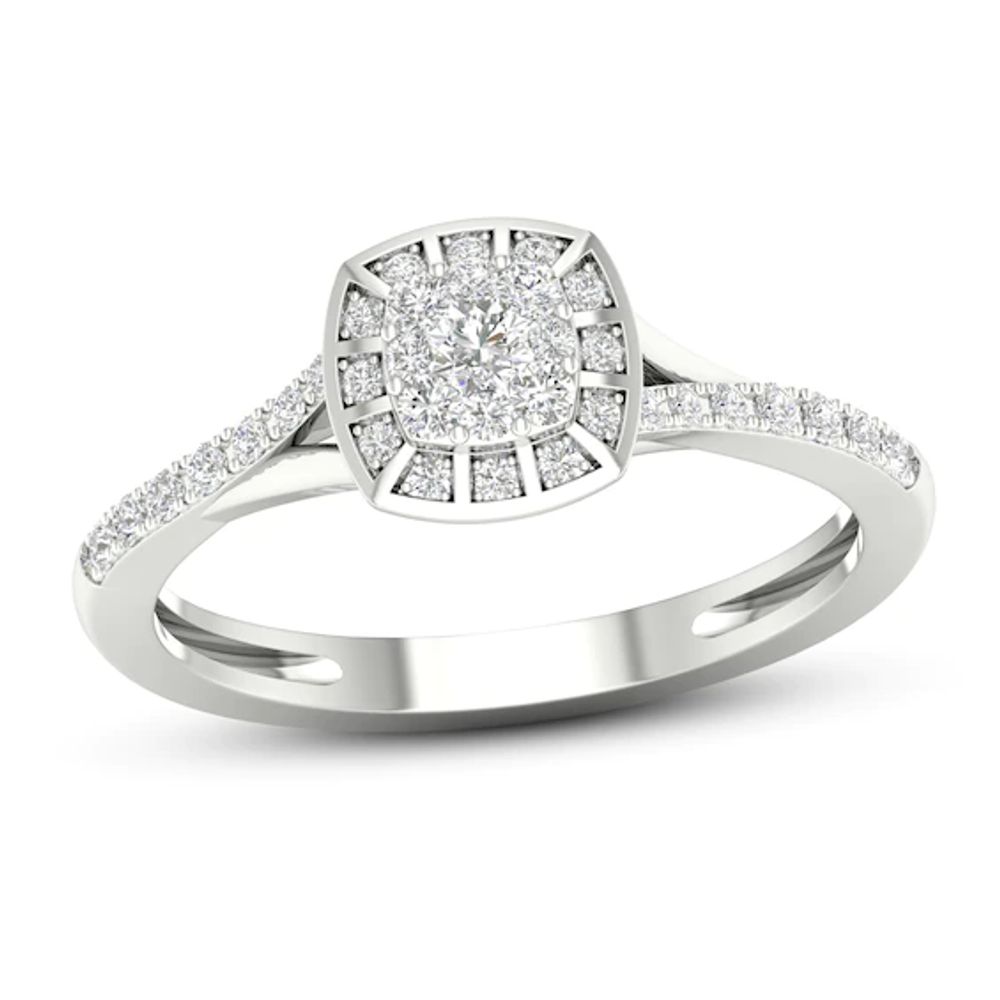 Kay Diamond Promise Ring 1/4 ct tw Round-cut 10K White Gold