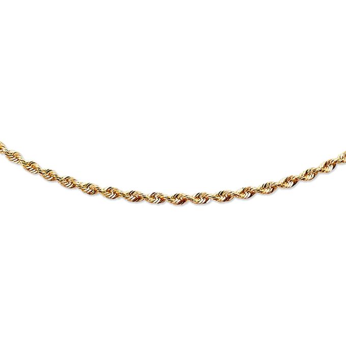 Kay Solid Rope Chain Necklace 14K Yellow Gold 24"