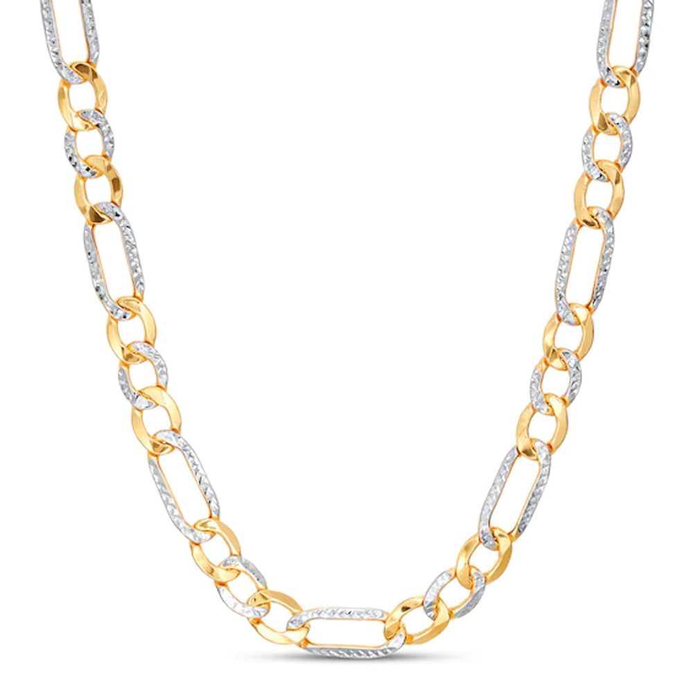 Kay Figaro Chain Necklace 10K Two-Tone Gold 22.25"