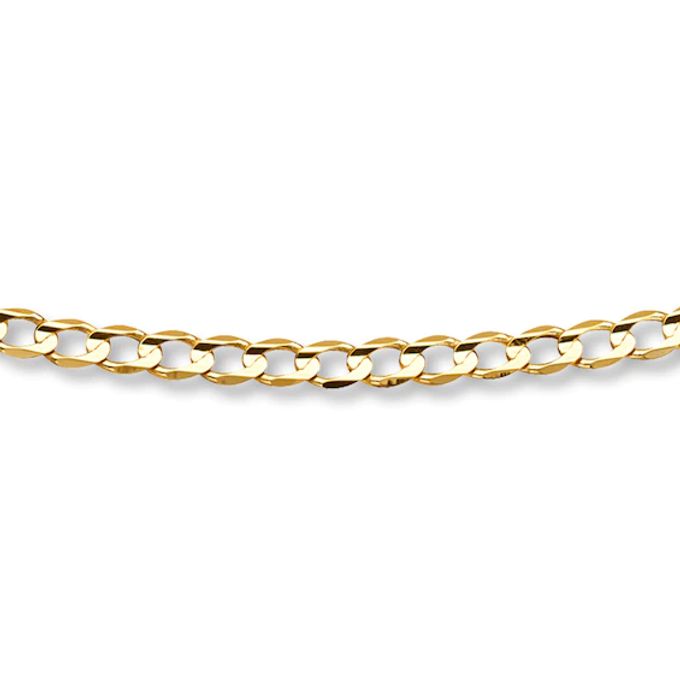 Kay Men's Curb Link Bracelet 10K Yellow Gold 8" Length