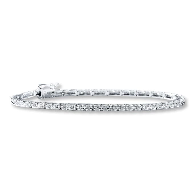 Previously Owned Bracelet 1/4 ct tw Diamonds 10K White Gold