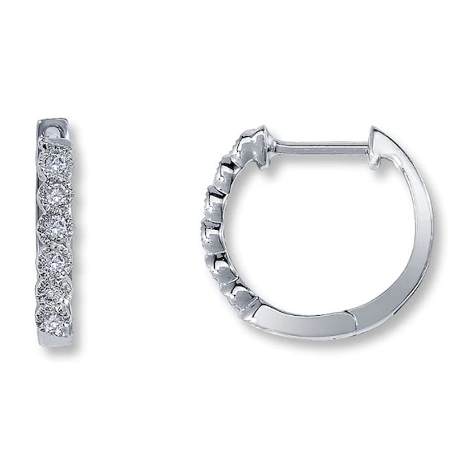 Previously Owned Earrings / ct tw Diamonds 10K White Gold
