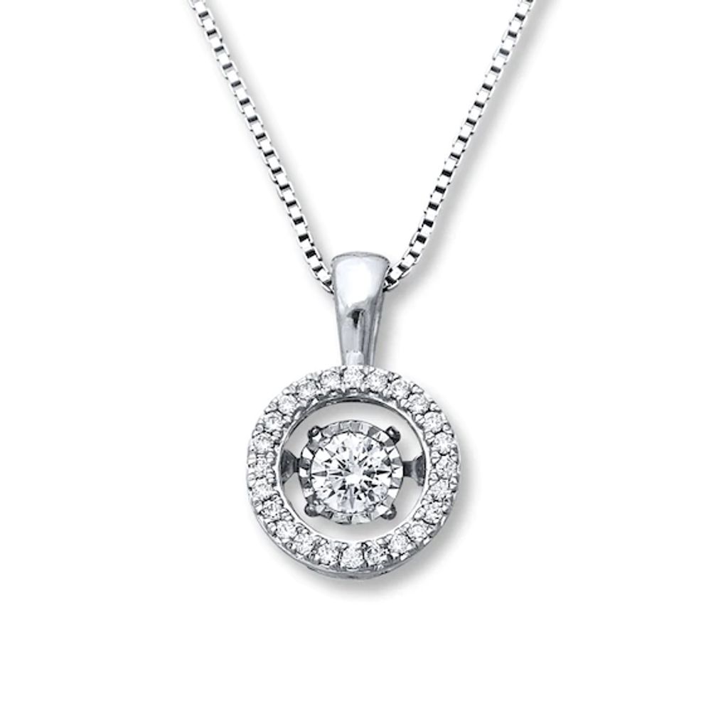 Unstoppable Love Diamond Necklace 1/3 ct tw 10K White Gold 18