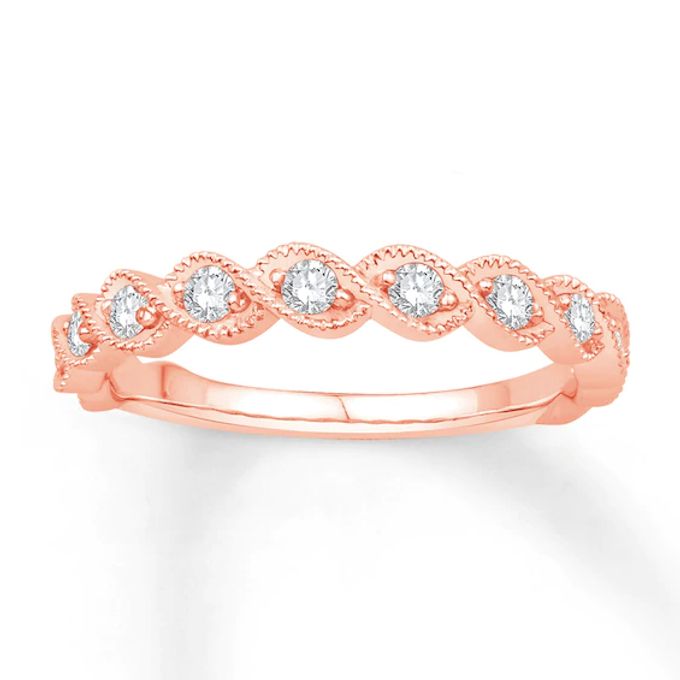 Previously Owned Ring 1/3 ct tw Diamonds 10K Rose Gold