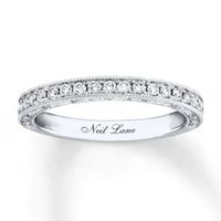 Previously Owned Neil Lane Bridal Wedding Band 1/3 ct tw Round-cut Diamonds 14K White Gold