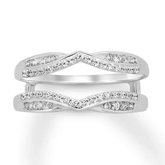 Kay Diamond Enhancer Ring 1/3 ct tw Round-cut 14K White Gold