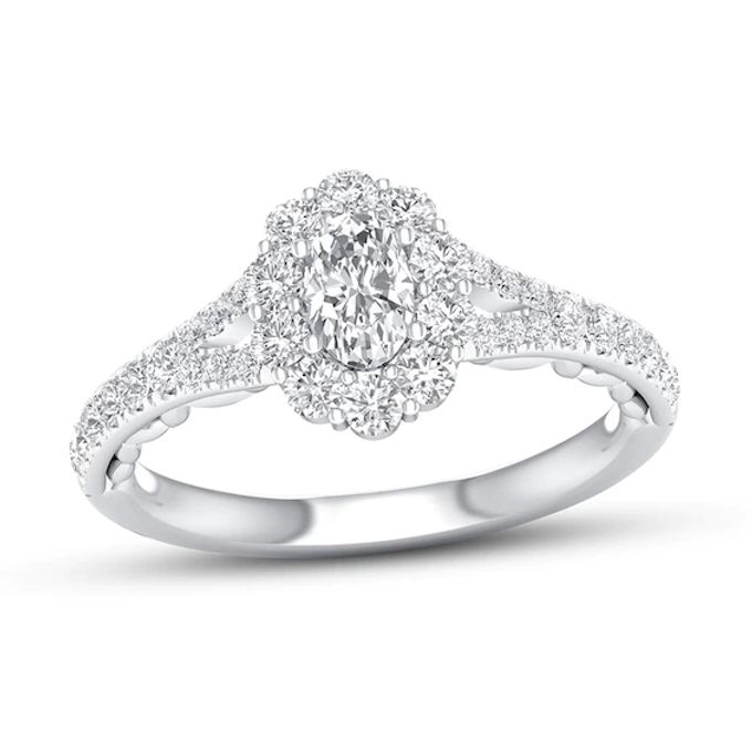 Kay Certified Diamond Engagement Ring 7/8 ct tw 14K White Gold