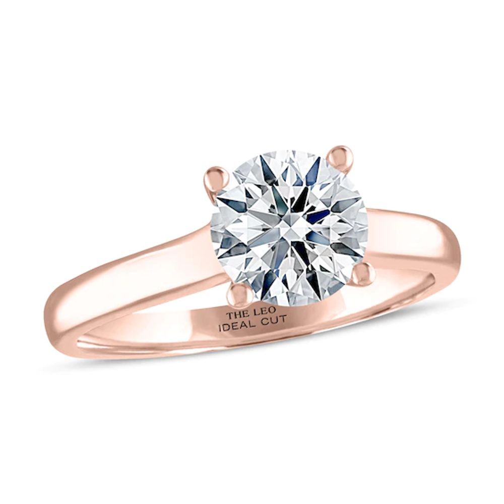 Kay THE LEO Ideal Cut Diamond Three-Stone Engagement Ring 1 ct tw 14K Rose  Gold | Hamilton Place