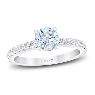 Kay THE LEO First Light Diamond Engagement Ring 1-1/4 ct tw 14K White Gold