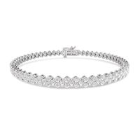 Lab-Created Diamonds by KAY Bracelet 3 ct tw 14K White Gold 7.25"