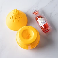 Modern Kitchen Reusable Pear-Shaped Fruit Fly Trap (Yellow)