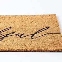 KSP Casual 'Thankful' Coir Doormat (Natural)