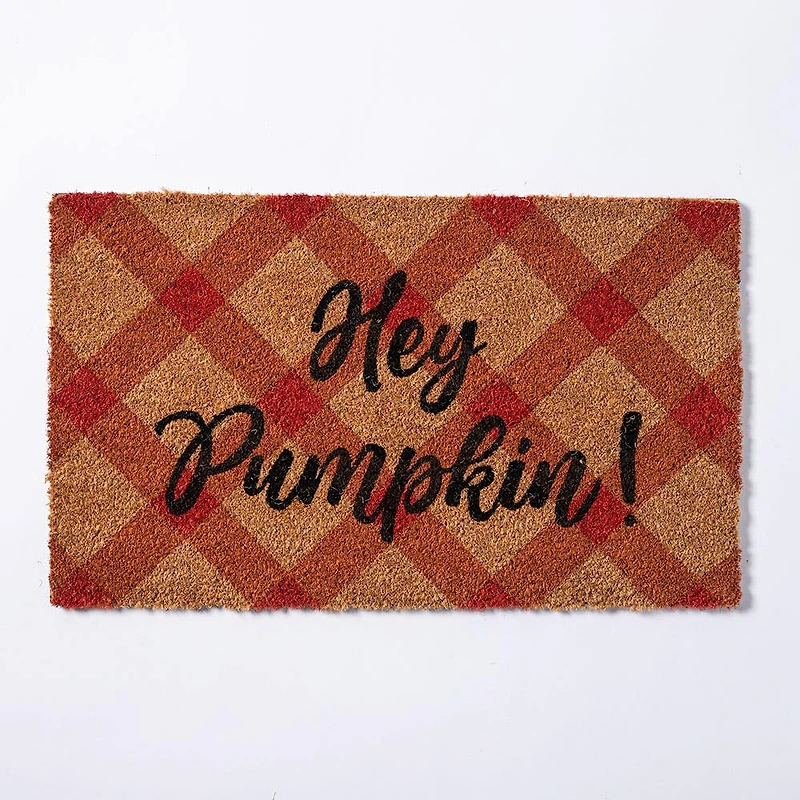 KSP Casual 'Hey Pumpkin' Coir Doormat (Orange)