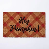 KSP Casual 'Hey Pumpkin' Coir Doormat (Orange)
