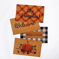 KSP Casual 'Hey Pumpkin' Coir Doormat (Orange)