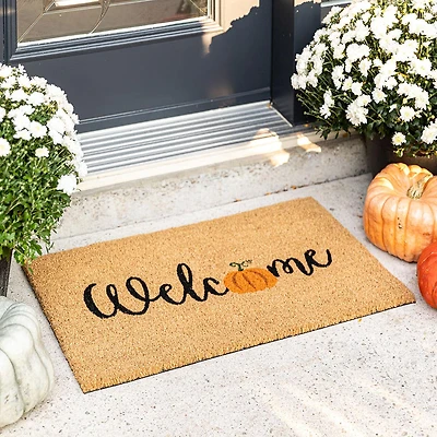 KSP Casual 'Welcome Pumpkin' Coir Doormat (Natural)