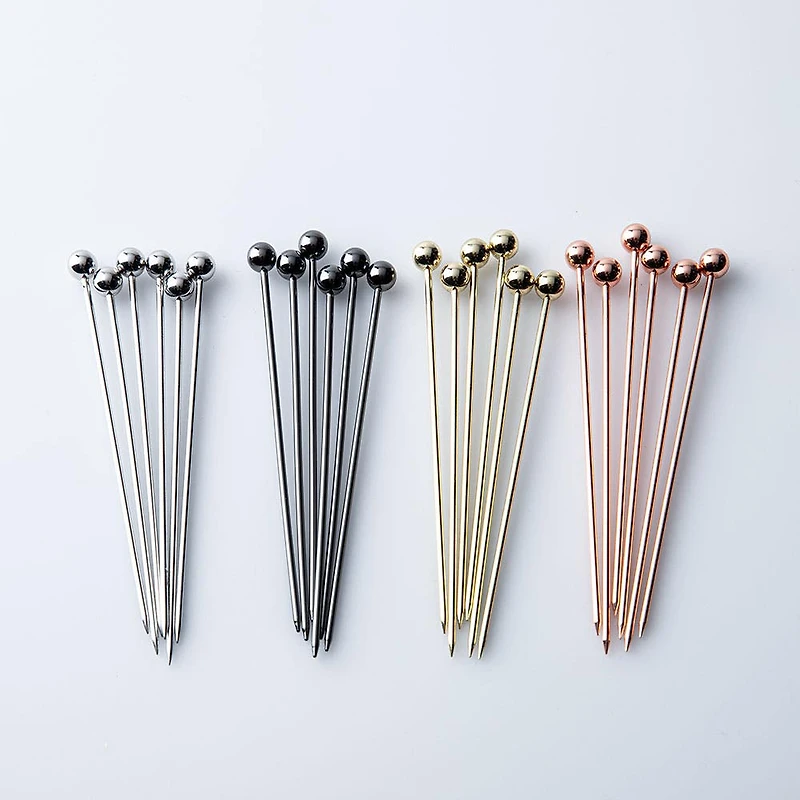 KSP Bar Essentials Cocktail Pick - Set of 6 (Silver)