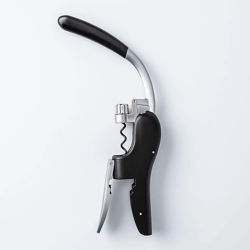 KSP Bar Essentials Lever Wine Bottle Opener (Silver/Black)