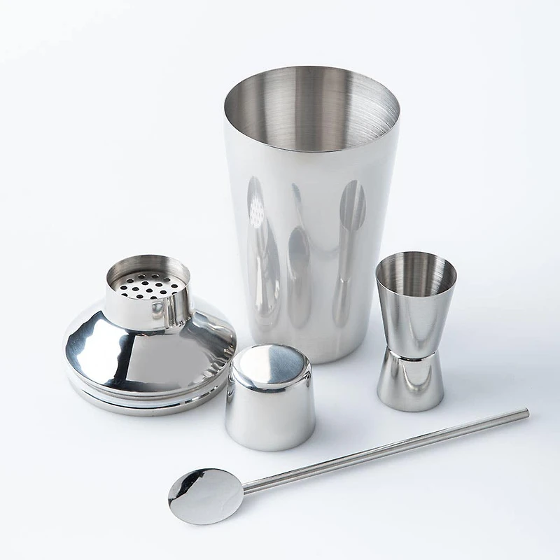 KSP Bar Essentials Cocktail Shaker Combo - Set/3 (Stainless Steel)